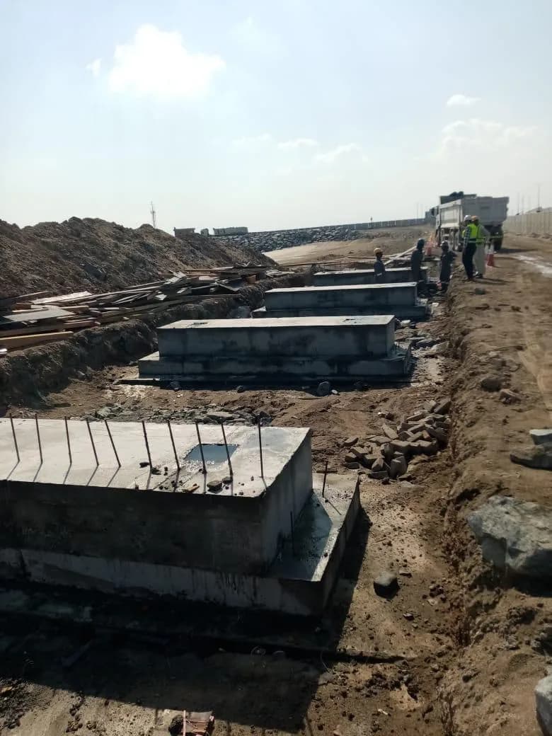 Concrete foundations project